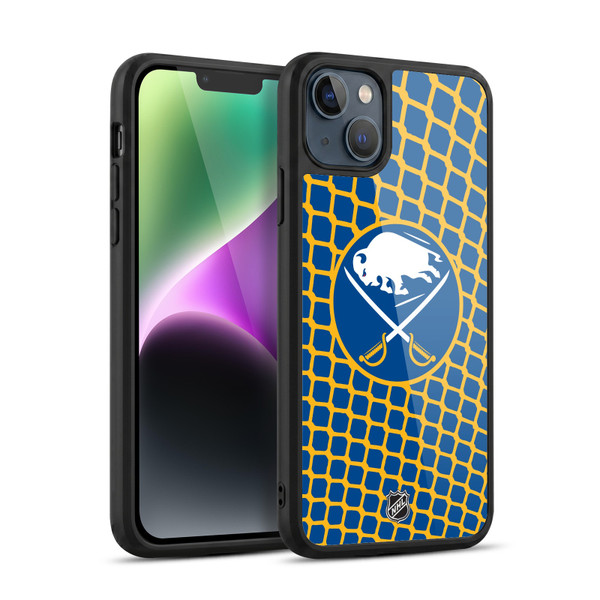 NHL Buffalo Sabres Net Pattern Gel Armour Case For Apple iPhone 14 Plus