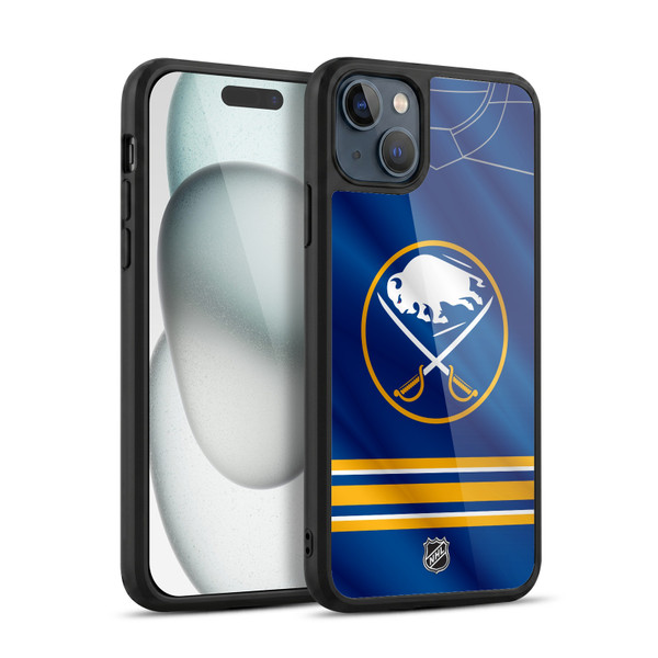 NHL Buffalo Sabres Jersey Gel Armour Case For Apple iPhone 15 Plus