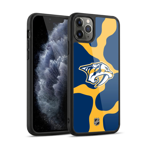 NHL Nashville Predators Cow Pattern Gel Armour Case For Apple iPhone 11 Pro Max