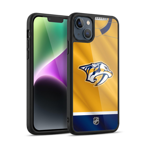 NHL Nashville Predators Jersey Gel Armour Case For Apple iPhone 14 Plus