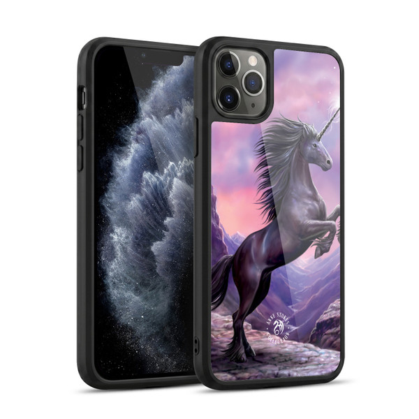 Anne Stokes Mythical Creatures Black Unicorn Gel Armour Case For Apple iPhone 11 Pro Max