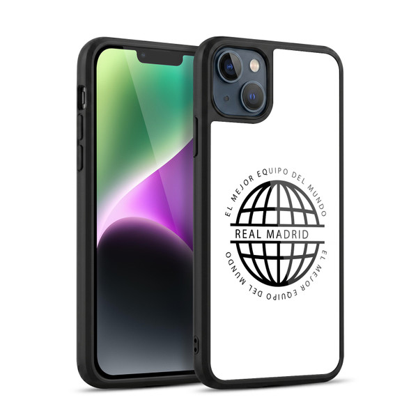Real Madrid CF Legend Black Logo Gel Armour Case For Apple iPhone 14 Plus