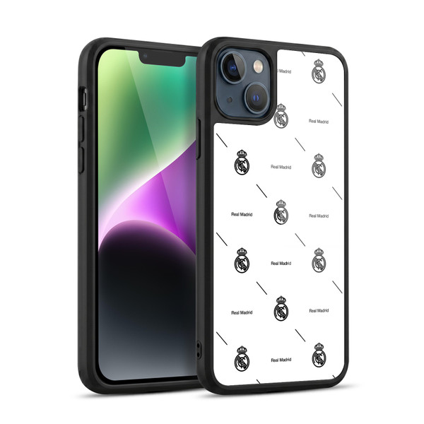 Real Madrid CF Legend Black Logo Pattern Gel Armour Case For Apple iPhone 14 Plus