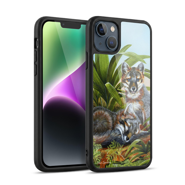 Lisa Sparling Creatures Red Fox Kits Gel Armour Case For Apple iPhone 14 Plus