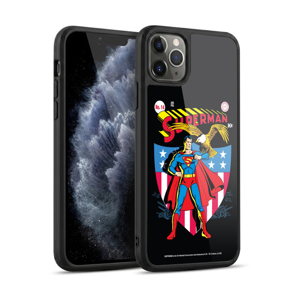 Superman DC Comics Famous Comic Book Covers Number 14 Gel Armour Case For Apple iPhone 11 Pro Max