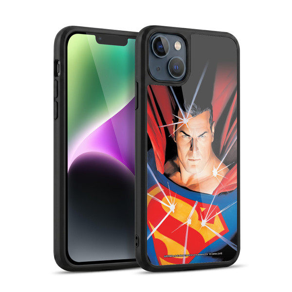 Superman DC Comics Famous Comic Book Covers Mythology Gel Armour Case For Apple iPhone 14 Plus