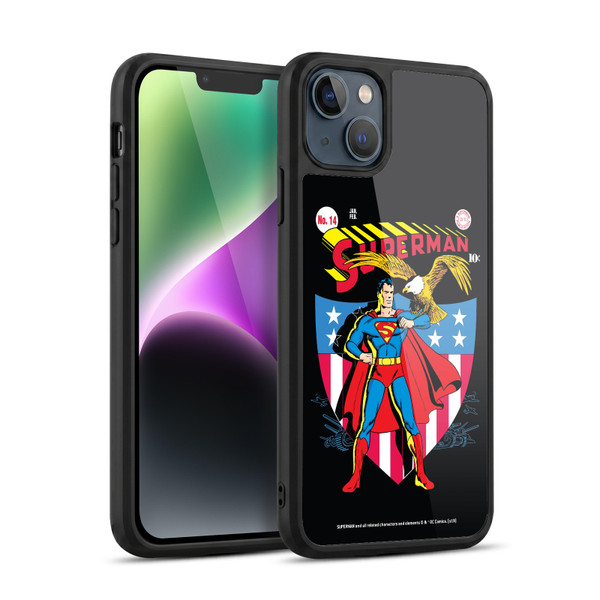 Superman DC Comics Famous Comic Book Covers Number 14 Gel Armour Case For Apple iPhone 14 Plus