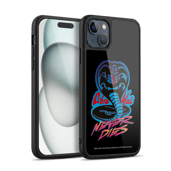 Cobra Kai Key Art Never Dies Logo Gel Armour Case For Apple iPhone 15 Plus