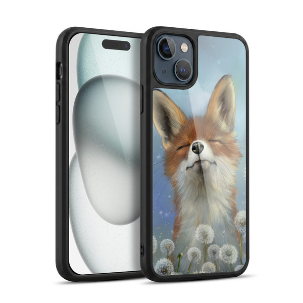 Ash Evans Animals Dandelion Fox Gel Armour Case For Apple iPhone 15 Plus