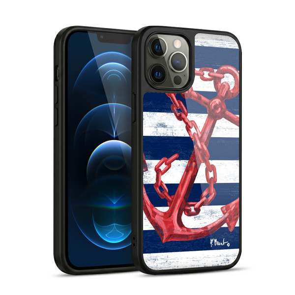 Paul Brent Nautical Westerly Anchor Red Gel Armour Case For Apple iPhone 12 Pro Max