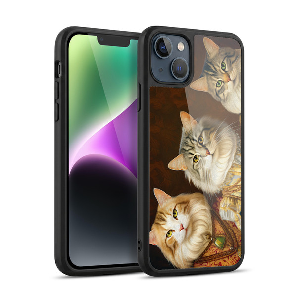Michael David Ward Animals Fancy Cats Gel Armour Case For Apple iPhone 14 Plus