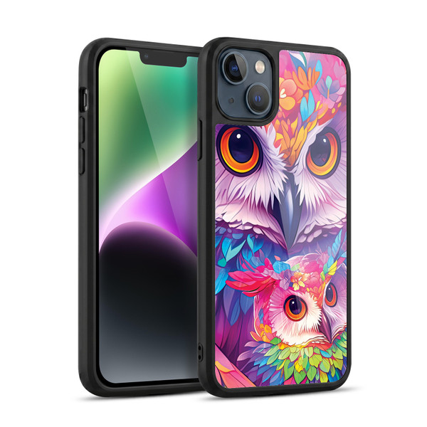 Michael David Ward Animals Owl Love You Forever Gel Armour Case For Apple iPhone 14 Plus