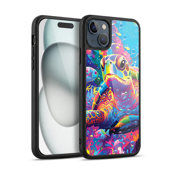 Michael David Ward Animals Turtle Magic Gel Armour Case For Apple iPhone 15 Plus