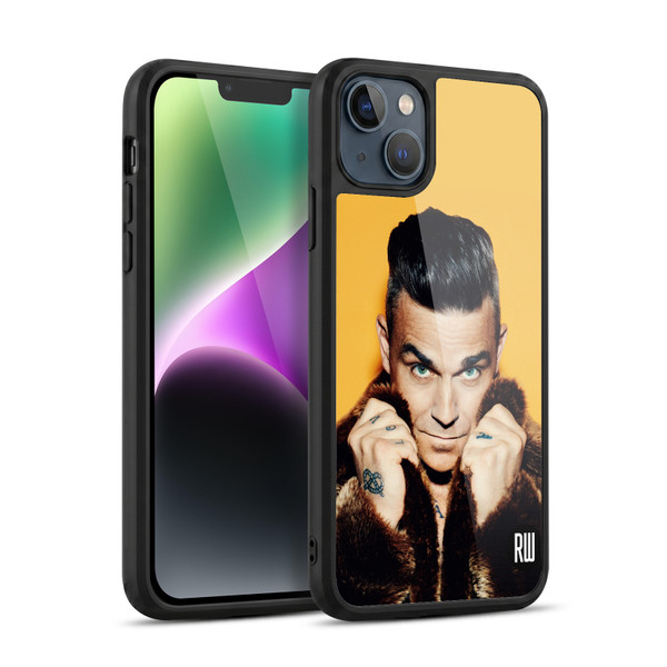 Robbie Williams Calendar Fur Coat Gel Armour Case For Apple iPhone 14 Plus