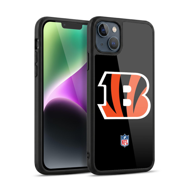 NFL Cincinnati Bengals Logo Plain Gel Armour Case For Apple iPhone 14 Plus