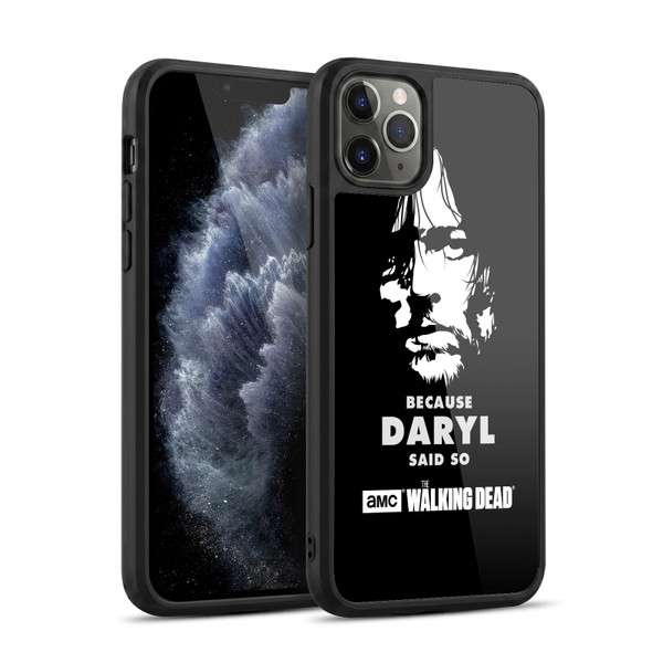 AMC The Walking Dead Typography Daryl Says Gel Armour Case For Apple iPhone 11 Pro Max