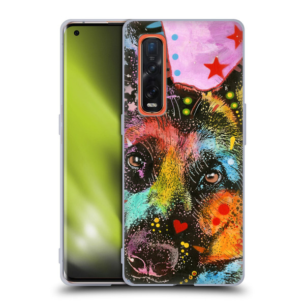 Dean Russo Dogs German Shepherd Soft Gel Case for OPPO Find X2 Pro 5G