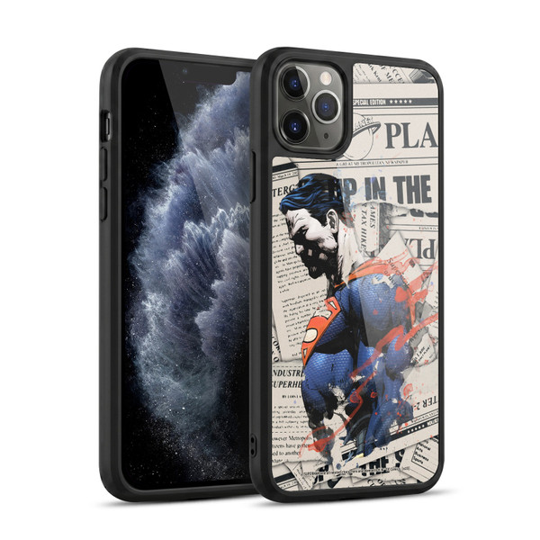 Superman DC Comics 80th Anniversary Newspaper Gel Armour Case For Apple iPhone 11 Pro Max