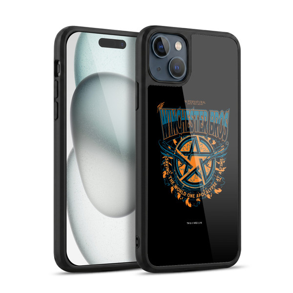 Supernatural Graphic Apocalypse Gel Armour Case For Apple iPhone 15 Plus