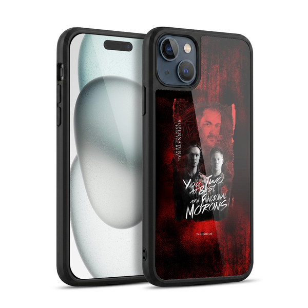Supernatural Graphic Castiel Gel Armour Case For Apple iPhone 15 Plus