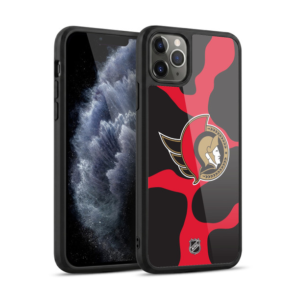 NHL Ottawa Senators Cow Pattern Gel Armour Case For Apple iPhone 11 Pro Max