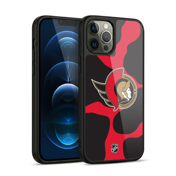 NHL Ottawa Senators Cow Pattern Gel Armour Case For Apple iPhone 12 Pro Max