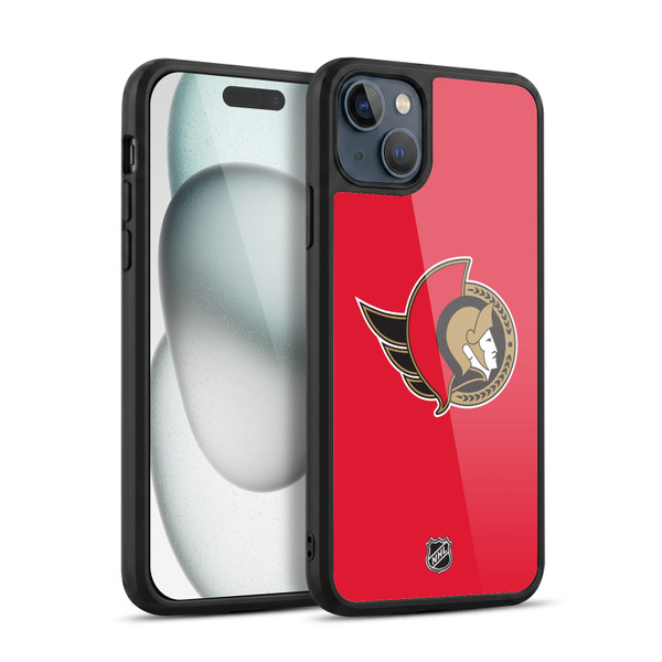 NHL Ottawa Senators Plain Gel Armour Case For Apple iPhone 15 Plus