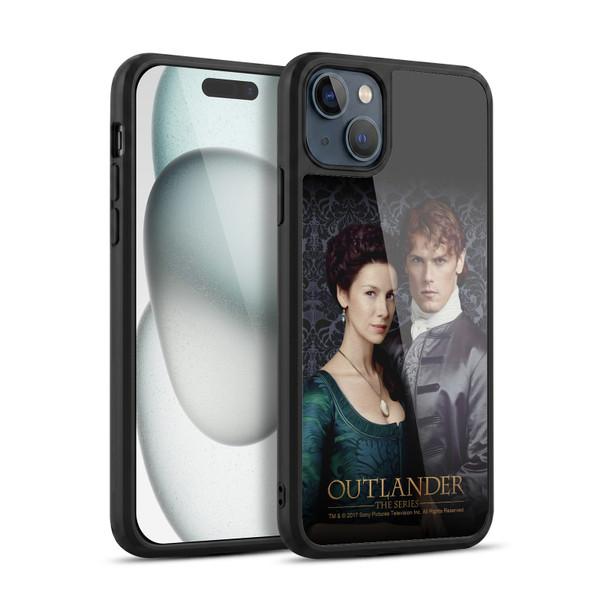Outlander Portraits Claire & Jamie Gel Armour Case For Apple iPhone 15 Plus