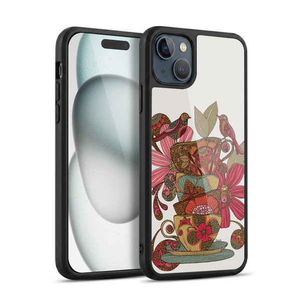 Valentina Birds Teacups Gel Armour Case For Apple iPhone 15 Plus