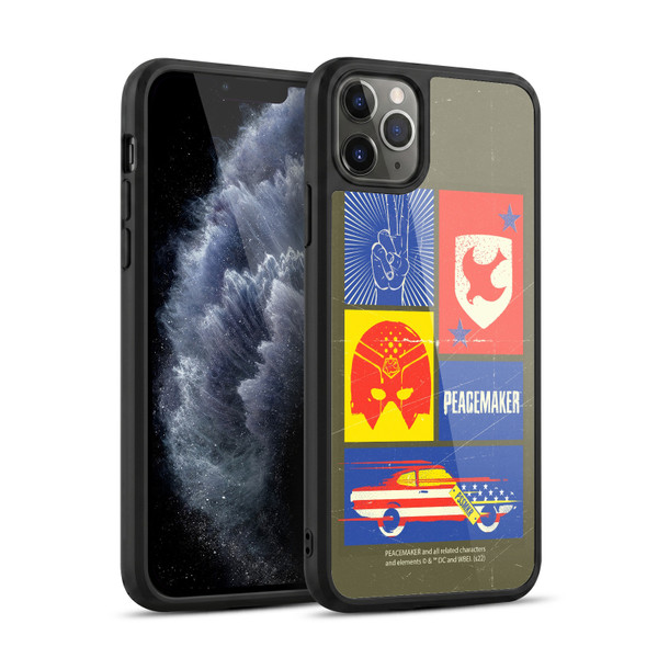 Peacemaker: Television Series Graphics Icons Gel Armour Case For Apple iPhone 11 Pro Max