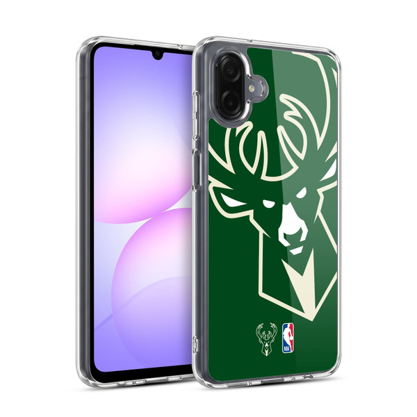 NBA Milwaukee Bucks Logo Oversized Soft Gel Case for Samsung Galaxy A07 4G