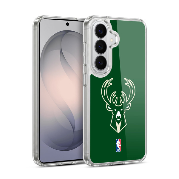NBA Milwaukee Bucks Logo Green Soft Gel Case for Samsung Galaxy S26 Plus