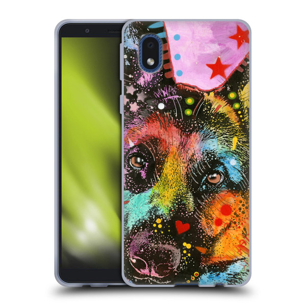 Dean Russo Dogs German Shepherd Soft Gel Case for Samsung Galaxy A01 Core (2020)