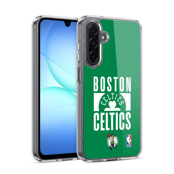 NBA Boston Celtics Typography Soft Gel Case for Samsung Galaxy A17 4G / 5G