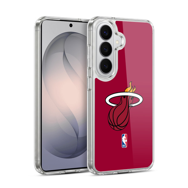 NBA Miami Heat Logo Red Soft Gel Case for Samsung Galaxy S26 Plus