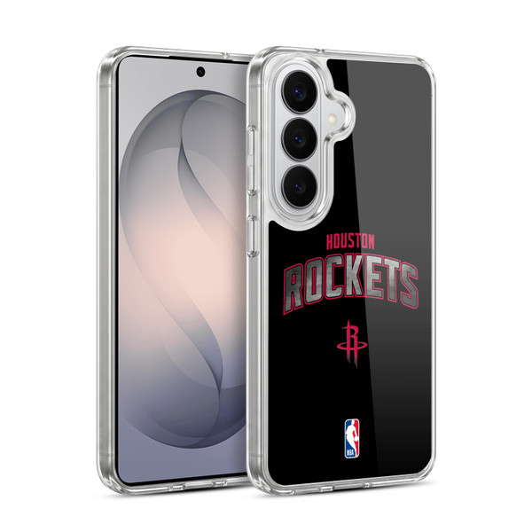 NBA Houston Rockets Logo Black Soft Gel Case for Samsung Galaxy S26 Plus
