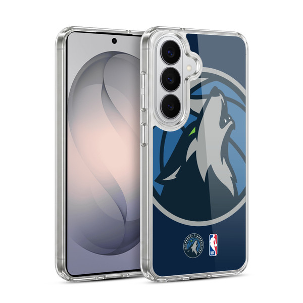 NBA Minnesota Timberwolves Logo Oversized Soft Gel Case for Samsung Galaxy S26 Plus