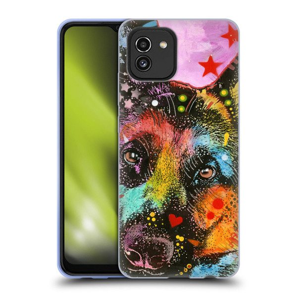 Dean Russo Dogs German Shepherd Soft Gel Case for Samsung Galaxy A03 (2021)