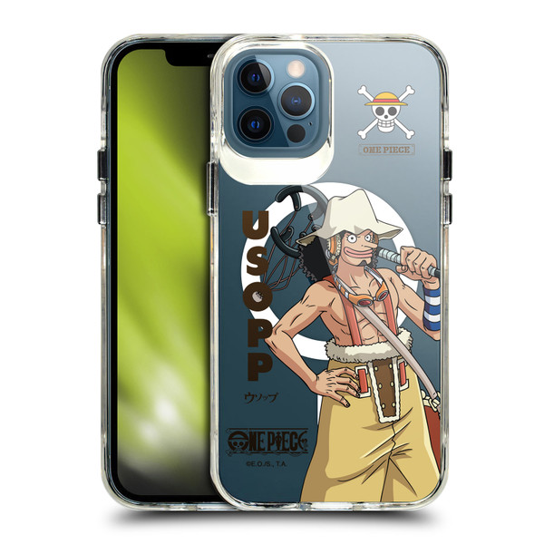 One Piece Graphic Art Usopp Text SHOCKPROOF BUMPER CASE COMPATIBLE WITH Apple iPhone 12 / iPhone 12 Pro & MAGSAFE