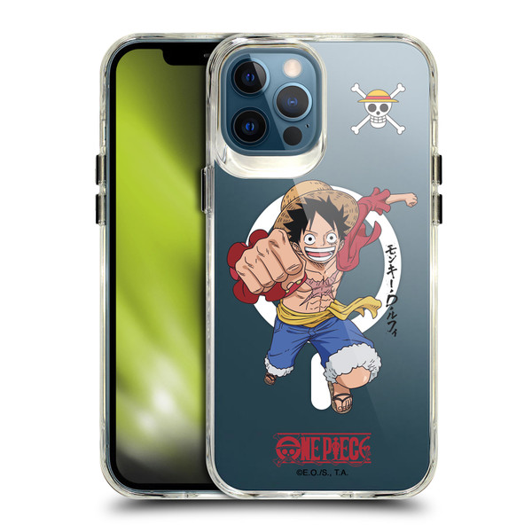 One Piece Graphic Art Luffy Text SHOCKPROOF BUMPER CASE COMPATIBLE WITH Apple iPhone 12 Pro Max & MAGSAFE