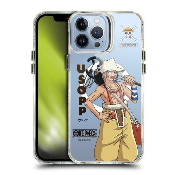 One Piece Graphic Art Usopp Text SHOCKPROOF BUMPER CASE COMPATIBLE WITH Apple iPhone 13 Pro Max & MAGSAFE