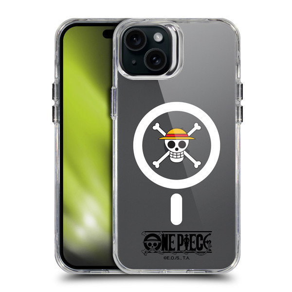 One Piece Graphic Art Classic Crew Logo Symbol SHOCKPROOF BUMPER CASE COMPATIBLE WITH Apple iPhone 15 Plus & MAGSAFE