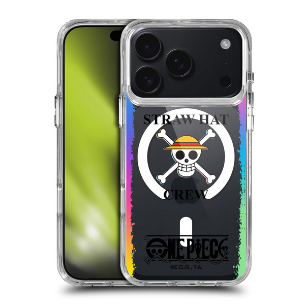 One Piece Graphic Art Colourful Crew Logo Text SHOCKPROOF BUMPER CASE COMPATIBLE WITH Apple iPhone 17 Pro & MAGSAFE