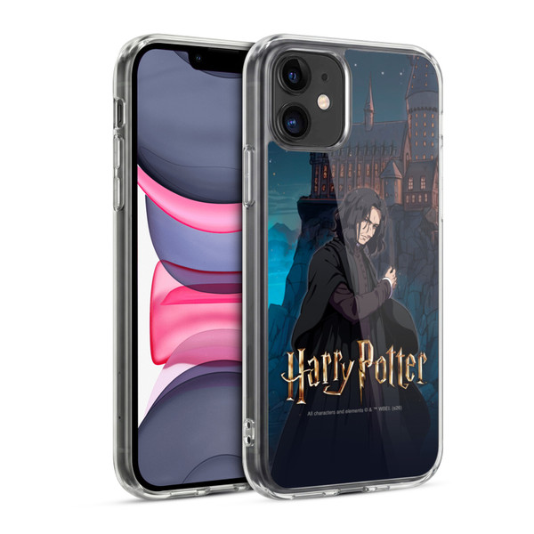 Harry Potter Anime Celebration Severus Snape Soft Gel Case for Apple iPhone 11