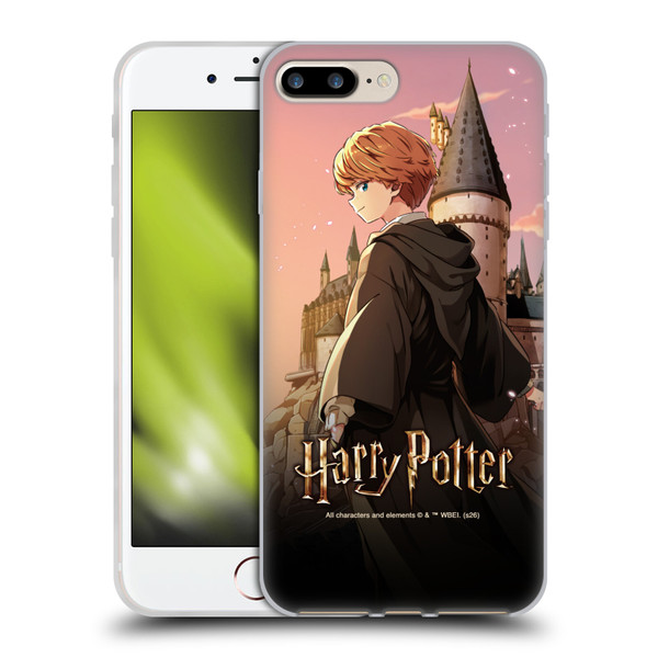 Harry Potter Anime Celebration Ron Weasley Soft Gel Case for Apple iPhone 7 Plus / 8 Plus & MagSafe