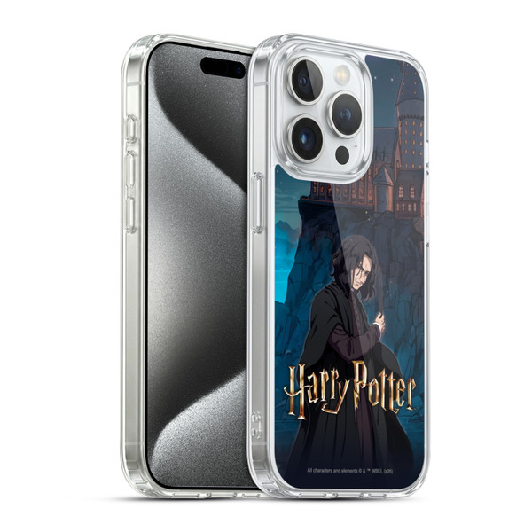 Harry Potter Anime Celebration Severus Snape Soft Gel Case for Apple iPhone 15 Pro & MagSafe