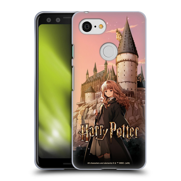 Harry Potter Anime Celebration Hermione Granger Soft Gel Case for Google Pixel 3