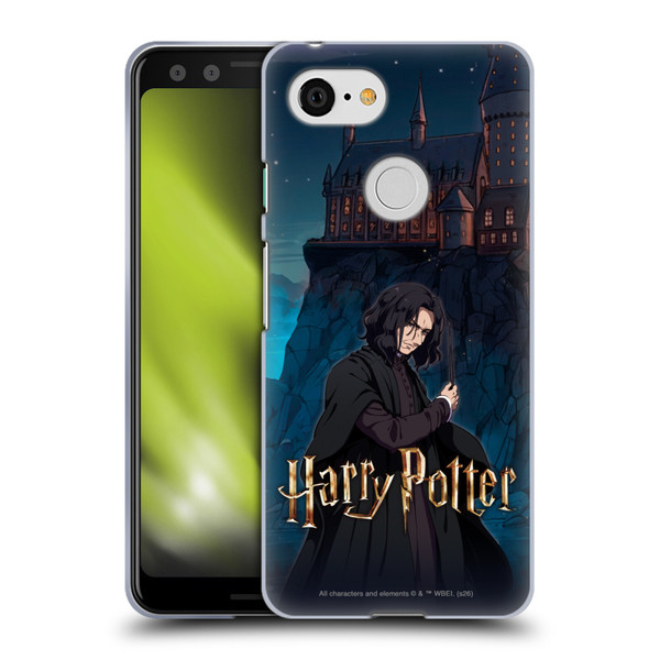 Harry Potter Anime Celebration Severus Snape Soft Gel Case for Google Pixel 3