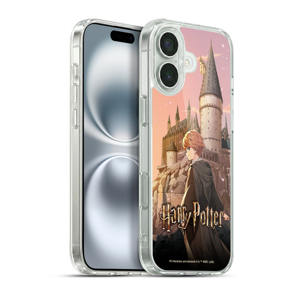 Harry Potter Anime Celebration Ron Weasley Soft Gel Case for Apple iPhone 16 Plus & MagSafe