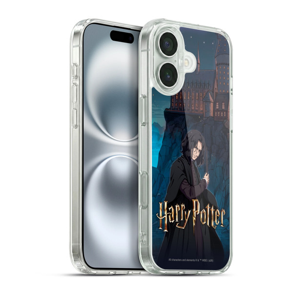 Harry Potter Anime Celebration Severus Snape Soft Gel Case for Apple iPhone 16 Plus & MagSafe